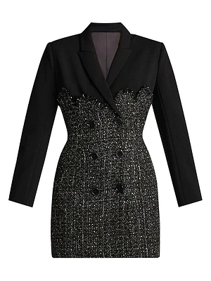 Tweed Blazer Corset Minidress