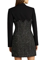 Tweed Blazer Corset Minidress