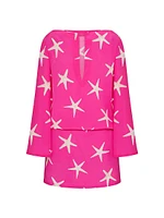 Starfish Crepe De Chine Short Dress