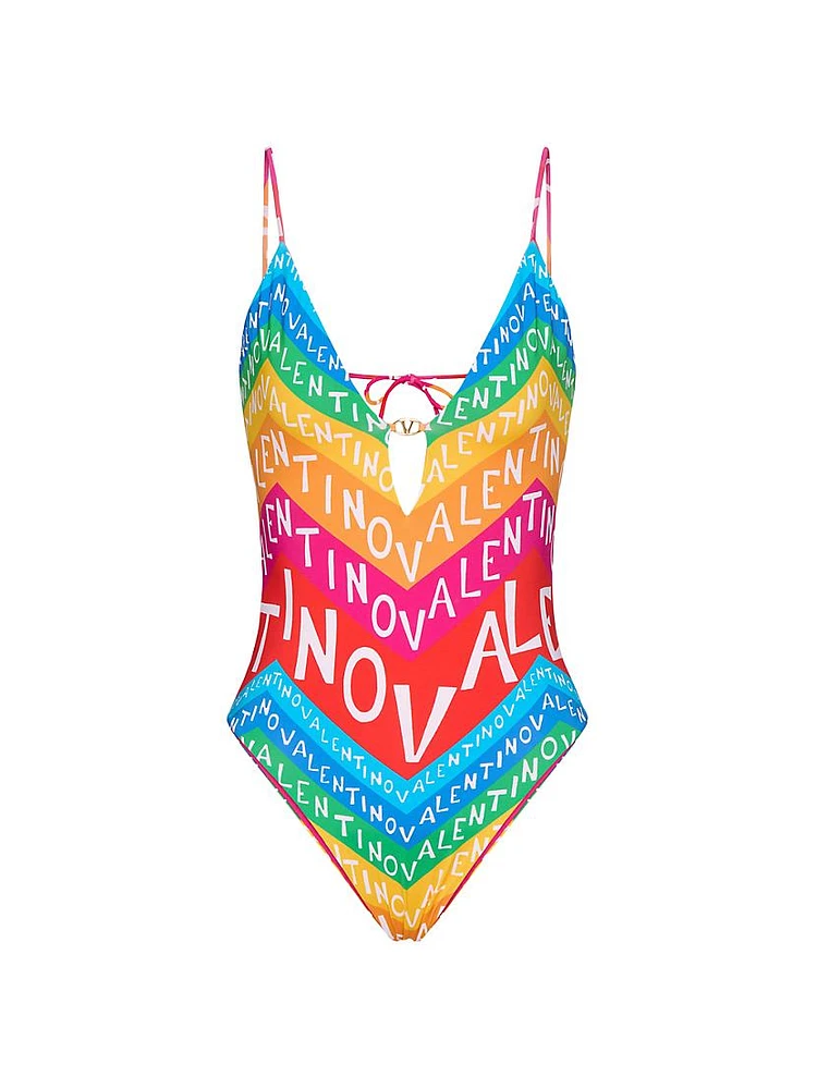 Chevron Lycra 24 One-Piece Swimsuit