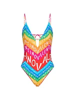 Chevron Lycra 24 One-Piece Swimsuit