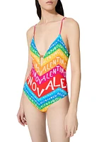 Chevron Lycra 24 One-Piece Swimsuit