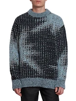 Monet Pixelated Alpaca-Blend Sweater