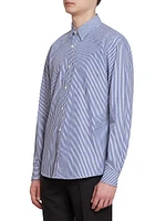 Corbino Striped Cotton Poplin Shirt