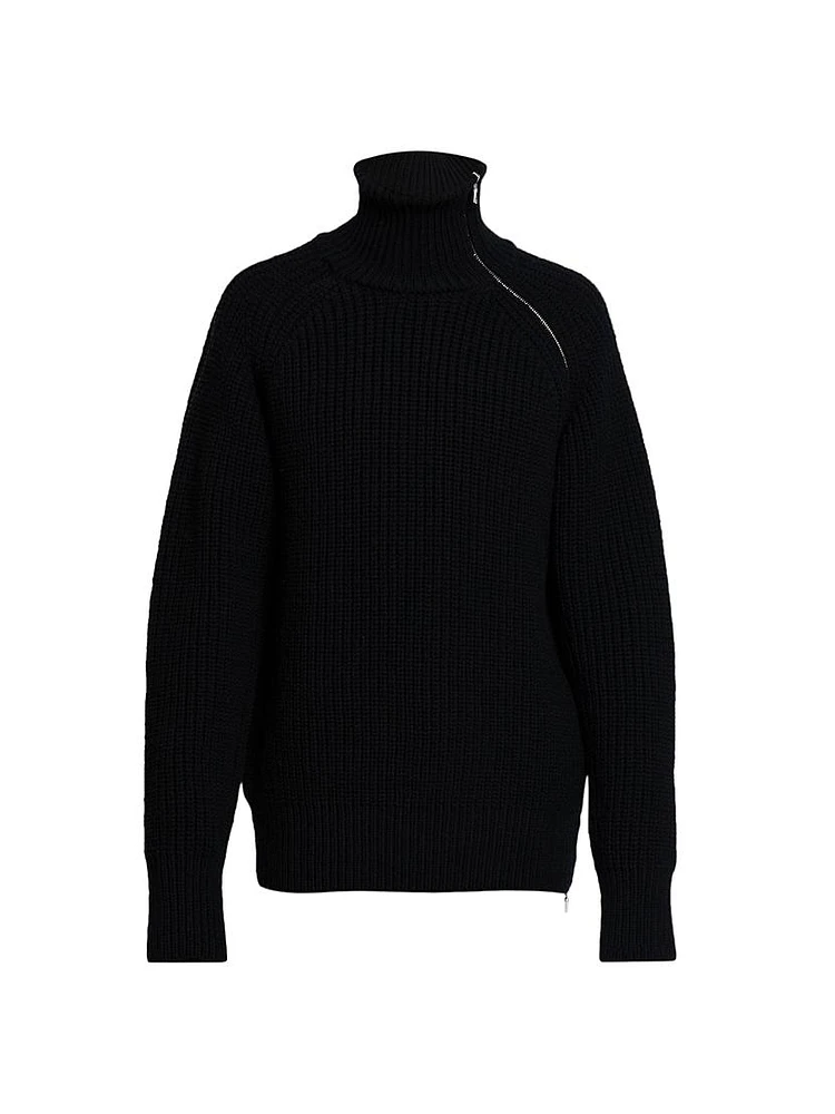 Monty Ribbed-Wool Turtleneck Sweater