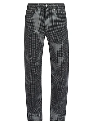 Panthero Printed Cotton Slim-Fit Jeans