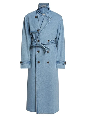 Ralphie Cotton Denim Trench Coat