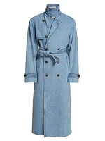 Ralphie Cotton Denim Trench Coat