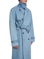 Ralphie Cotton Denim Trench Coat