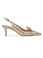 Rockstud Bow Slingback Pumps 60MM