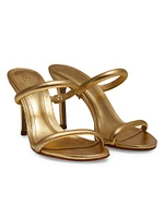 Taliah 100MM Metallic Leather Sandals