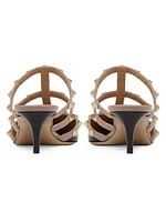 Rockstud Patent Leather Mules 50MM