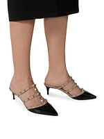 Rockstud Patent Leather Mules 50MM
