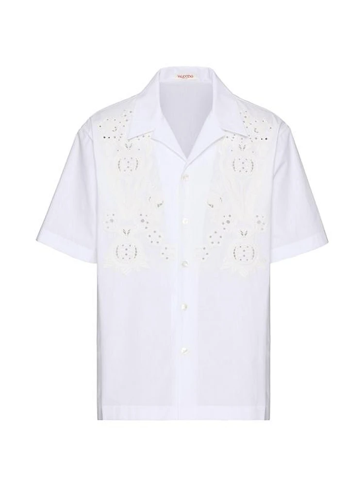 Bowling Shirt in Cotton Poplin