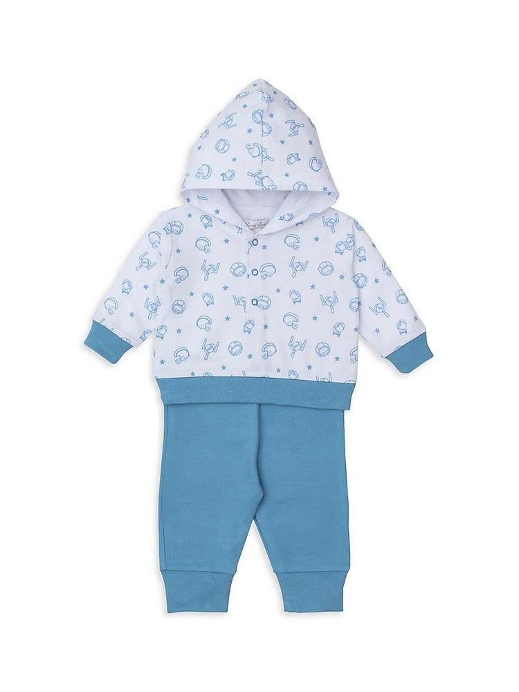 Baby Boy's Printed Hoodie & Sweatpants Set