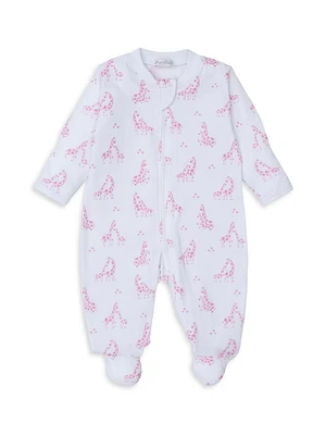 Baby's Giraffe Print Footie