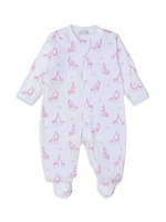 Baby's Giraffe Print Footie