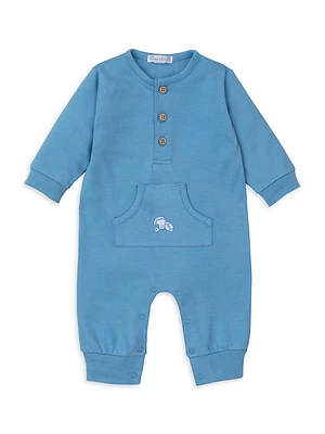 Baby Boy's Henley Coveralls