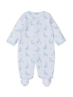 Baby's Giraffe Print Footie