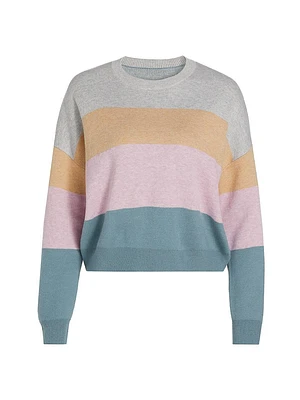 Colorblock Crewneck Sweater