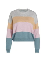 Colorblock Crewneck Sweater