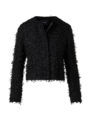 Bea Embellished Bouclé Crop Jacket