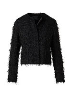 Bea Embellished Bouclé Crop Jacket