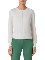 Striped Cashmere Crewneck Sweater