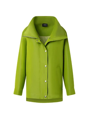 Palina Silk Concealed-Hood Parka