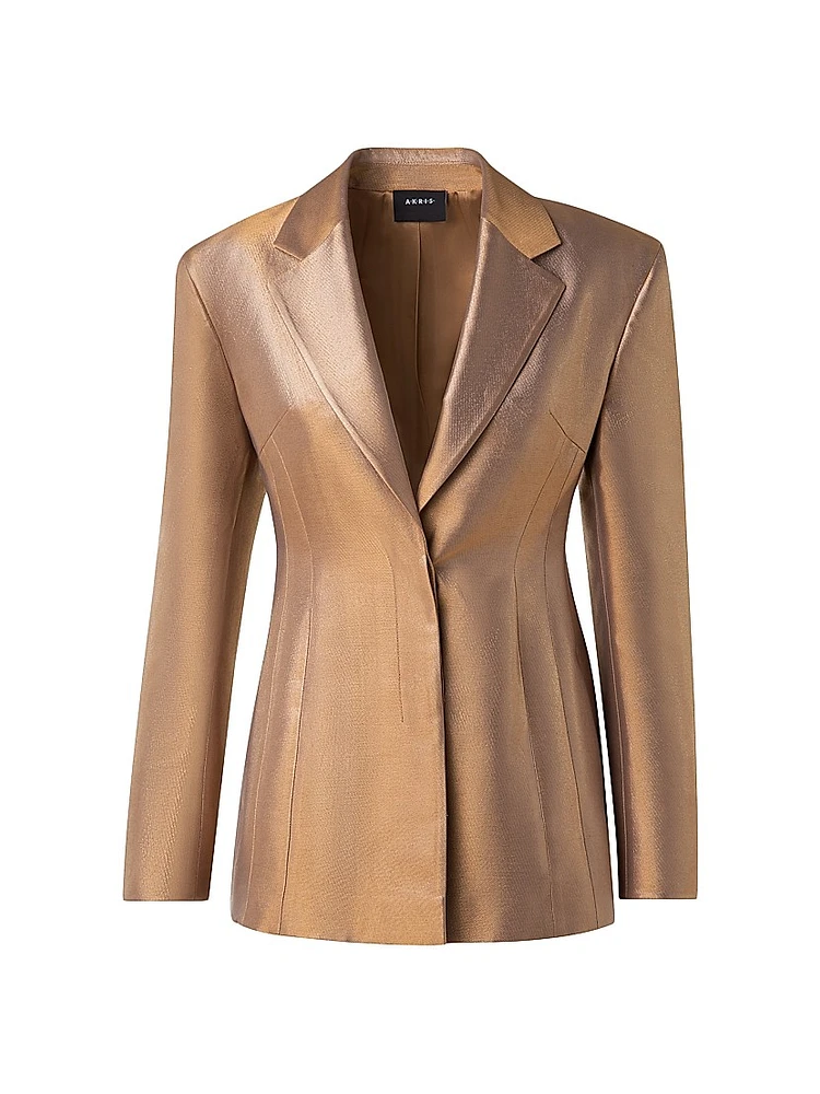 Walker Metallic Single-Breasted Blazer