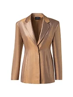 Walker Metallic Single-Breasted Blazer