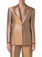 Walker Metallic Single-Breasted Blazer
