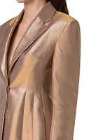 Walker Metallic Single-Breasted Blazer