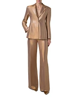 Walker Metallic Single-Breasted Blazer