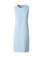 Wool Sleeveless Sheath Minidress