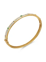 Modern Renaissance Bangle Bracelet 18K Yellow Gold