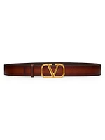 VLogo Signature Belt Ombré Cowhide