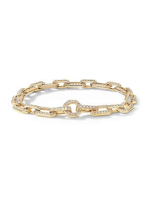 Pavé Chain Bracelet 18K Yellow Gold