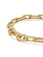 Pavé Chain Bracelet 18K Yellow Gold