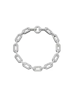 Pavé Chain Bracelet 18K White Gold