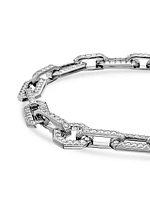 Pavé Chain Bracelet 18K White Gold