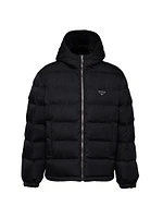 Cropped Re-Nylon Down Jacket