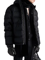 Cropped Re-Nylon Down Jacket