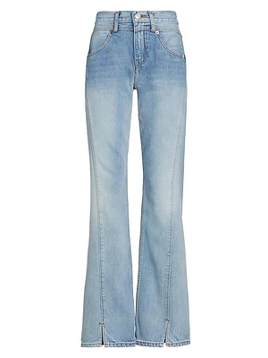 Kick Flare Mid-Rise Jeans