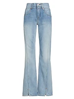 Kick Flare Mid-Rise Jeans