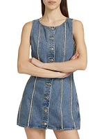 Fray Denim Minidress