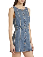 Fray Denim Minidress