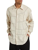 Abstract Linen Shirt