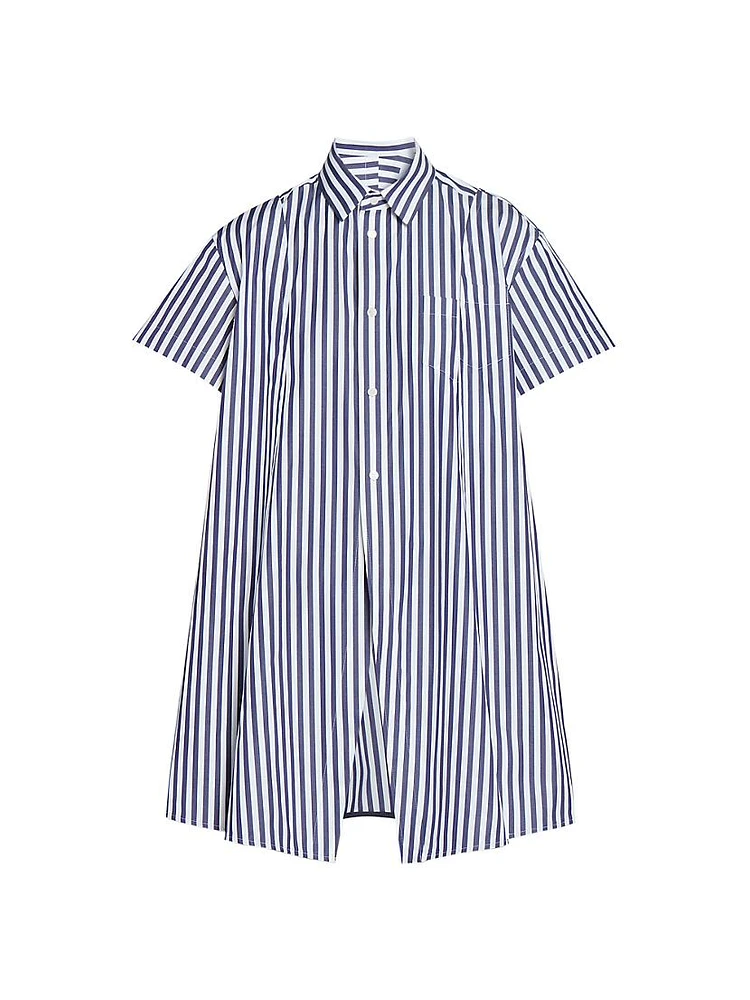 Striped Cotton Poplin Shirt