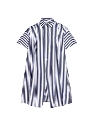 Striped Cotton Poplin Shirt